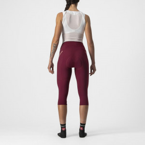 Pantaloni 3/4 Castelli Velocissima 3 Knicker, de dama, Visiniu/Roz, M - Img 3