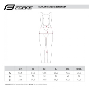 Pantaloni cu bretele si bazon Force Bright negri XL - Img 6