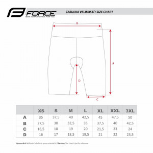 Pantaloni scurti cu bazon Force F Victory, negru, XL - Img 4