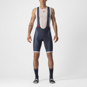 Pantaloni scurti cu bretele Castelli Competizione Kit Indigo/Gri XL