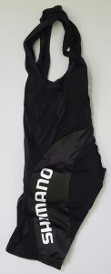 PANTALONI SCURTI SHIMANO CU BAZON CU BRETELE NEGRU