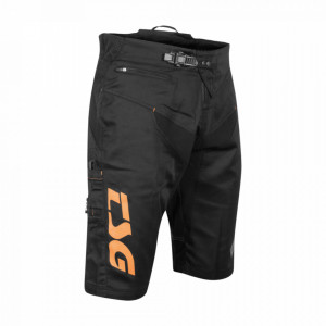 Pantaloni scurti TSG Worx - Black Orange S - Img 2