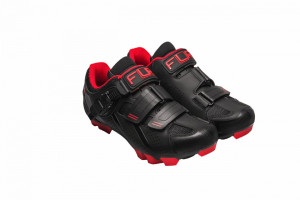 Pantofi ciclism FLR Elite MTB F-65 - Negru/Rosu 47 - Img 3