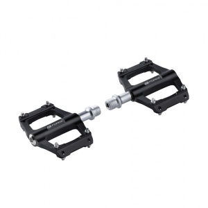 Pedale Force GRIT aluminiu cu rulmenti, negru