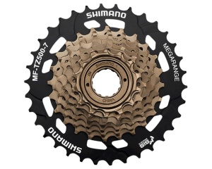 Pinioane SHIMANO Tourney MF-TZ500-7 - 7 Viteze, 14-34T | Filet - Img 2