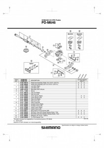PLACA PLACUTE PEDALE SHIMANO PD-M535 & SURUBURI (M5)