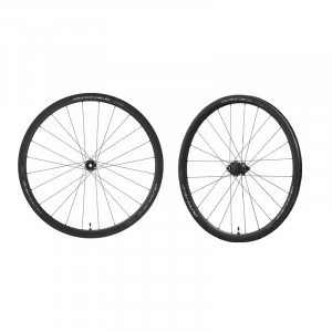 ROTI SHIMANO WH-R9270-C36-TL DURA ACE FATA & SPATE 24H/24H 12 VIT. OLD 100/142MM AX E-THRU 12MM CU BANDA TUBELESS FARA GEANTA PT. ROTOR CENTER LOCK AMBALAT IND.