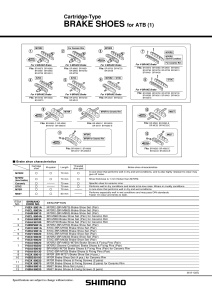 SABOTI DE FRANA SHIMANO BR-M950/M739 PER. CU SIGURANTE DE FIXARE PT. JANTA CERAMIC - Img 2