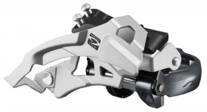 SCHIMBATOR FATA SHIMANO ALIVIO FD-M4000 TRIPLU PT. 9 VIT. PE SPATE TOP SWING TRAGERE DUBLA COLIER 34.9M (INCL. ADAPTOR 31.8 & 28.6MM) PT. 40T CS-ANGLE 63-66 AMBALAT IND.