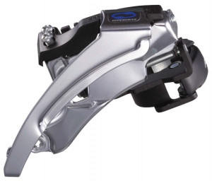 SCHIMBATOR FATA SHIMANO ALTUS FD-M310 TRIPLU PT. 7/8 VIT. PE SPATE TOP SWING TRAGERE DUBLA COLIER (INCL. ADAPTOR 31.8MM) PT. 42/48T UNCHI CS 63-66 CL 47.5/50MM VRAC