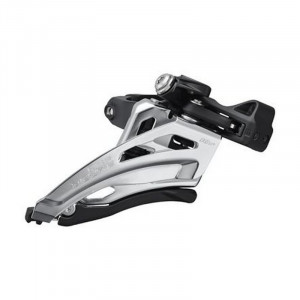 SCHIMBATOR FATA SHIMANO DEORE FD-M4100-M DUBLU PT. 2X10 VIT. PRINDERE COLIER 34.9MM(W/28.6&31.8MM ADPT) SIDE SWING TRAGERE PRIN FATA UNGHI CS 66-69 CL:48.8/51.8MM AMBALAT IND.