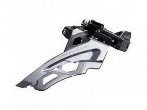 SCHIMBATOR FATA SHIMANO DEORE FD-M6020-L DUBLU PT. 10 VIT. PE SPATE LOW CLAMP SIDE SWING TRAGERE PRIN FATA COLIER 34.9MM (INCL. ADAPTOR 28.6MM & 31.8MM) UNGHI CS 66-69 PT. PINION MARE 34-38T AMBALAT IND.