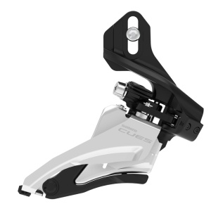 SCHIMBATOR FATA SHIMANO DEORE FD-U4000-D CUES DUBLU PT. 2X9/10 VIT. PRINDERE DIRECT MOUNT SIDE SWING TRAGERE PRIN FATA UNGHI CS 64-69 PT. TOP GEAR: 36/40T CL:48.8/51.8MM AMBALAT IND.
