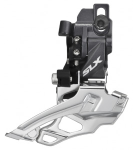 SCHIMBATOR FATA SHIMANO SLX FD-M676D DUBLU PT. 10 VIT. PE SPATE DOWN SWING TRAGERE DUBLA PRINDERE DIRECT MOUNT UNGHI CS 66-69 PT. 38/44T AMBALAT IND.