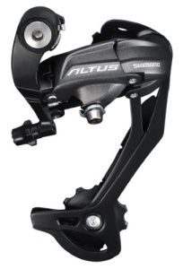 SCHIMBATOR SPATE SHIMANO ALTUS RD-M370-L-SGS 9 VIT. PRINDERE DIRECTA NEGRU