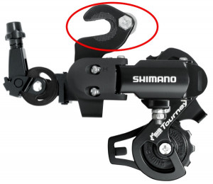 SCHIMBATOR SPATE SHIMANO TOURNEY RD-FT35-A 6/7 VIT. SUPER SHORT CAGE TOP NORMAL PRINDERE PE AX (PT. CADRU BMX AMBALAT IND.