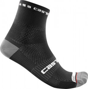 Sosete Castelli Rosso Corsa PRO 9, Negru, XXL, 44-47 - Img 2