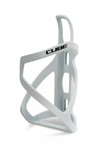 Suport Bidon CUBE Bottle Cage HPP Left-Hand Sidecage matt white n glossy black