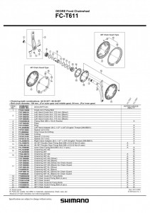SURUB DE FIXARE BRAT PEDALIER SHIMANO FC-T661