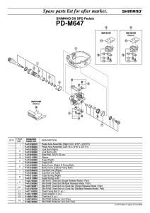 SURUB FIXARE AX PEDALA DREAPTA SHIMANO PD-M647