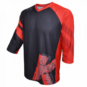 Tricou Ciclism FUNKIER Dolomiti Enduro - Negru/Rosu L - Img 3