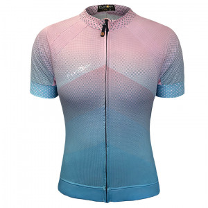 Tricou Ciclism FUNKIER Farnia Pro Women (S/S) - Pink/Mint S - Img 2