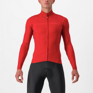 Tricou cu maneca lunga Castelli PRO Thermal Mid LS, Rosu, M