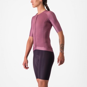Tricou cu maneca scurta Castelli Aero PRO 7.0 W, de dama, Mov, S - Img 3