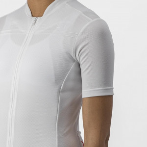 Tricou cu maneca scurta Castelli Anima 4, pentru femei, alb fildes, S - Img 4