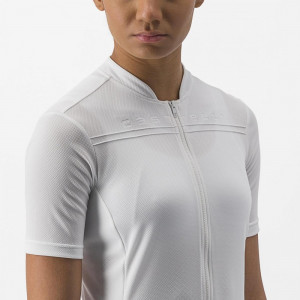 Tricou cu maneca scurta Castelli Anima 4, pentru femei, alb fildes, XS - Img 5