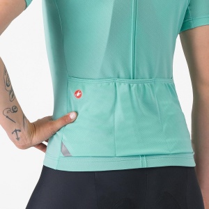 Tricou cu maneca scurta Castelli Anima 4, pentru femei, albastru piscina, XS - Img 6
