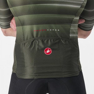 Tricou cu maneca scurta Castelli Climbers 3.0 SL2, Kaki, XXL - Img 3