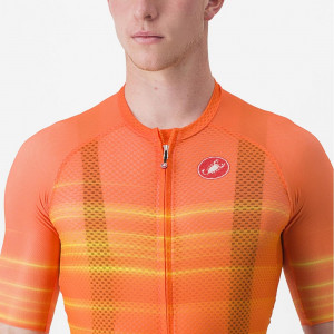 Tricou cu maneca scurta Castelli Climbers 3.0 SL2, Portocaliu, XL - Img 5
