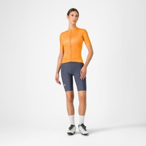 Tricou cu maneca scurta Castelli Fantasia, pentru femei, portocaliu aprins, XS - Img 2