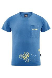 TRICOU CUBE JUNIOR ORGANIC T-SHIRT SPACE RIDER BLUE L