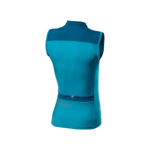 Tricou fara maneci Castelli Solaris Sky Blue/Marine Blue M