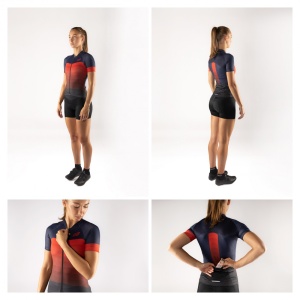 Tricou Force F Ascent Lady albastru/rosu XS - Img 5