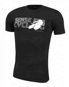 Tricou Force Sense negru print gri XL - Img 2