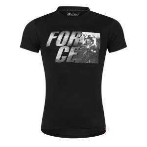 Tricou Force Spirit maneci scurte negru XS