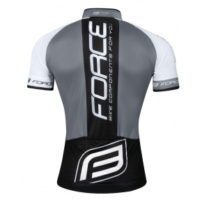 Tricou Force Team18 maneci scurte negru/alb M