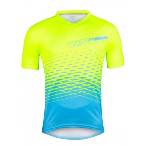 Tricou maneca scurta Force MTB Angle albastru/fluo 4XL - Img 8