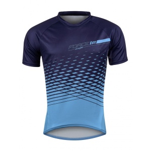Tricou maneca scurta Force MTB Angle albastru L