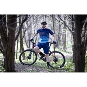 Tricou maneca scurta Force MTB Angle albastru XXL - Img 9