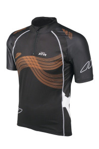 TRICOU MANECA SCURTA SHIMANO XTR BLACK/BRIGHT ORANGE/WHITE