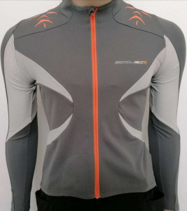 TRICOU SHIMANO MTB MANECA LUNGA EXPLORER FEMEI GARGOYLE / ORANGE (S11)