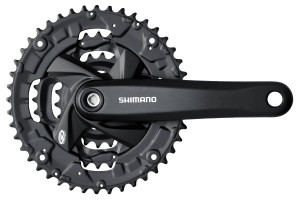 ANGRENAJ PEDALIER SHIMANO ACERA FC-M371-L 48X36X26T BRAT 170MM PT. 9 VIT. PE SPATE FARA CG COMPATIBIL CHAINCASE CU SURUBURI SHIMANO LOGO NEGRU AMBALAT IND.