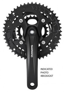 ANGRENAJ PEDALIER SHIMANO ALIVIO FC-T4010 44X32X22T BRAT 175MM PT. 9 VIT. PE SPATE OCTALINK CU CG COMPATIBIL CHAINCASE SHIMANO LOGO NEGRU AMBALAT IND.