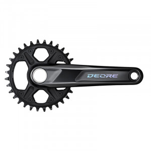 ANGRENAJ PEDALIER SHIMANO DEORE FC-M6100-1 FOAIE 32T BRAT 170MM PT. 12 VIT. PE SPATE FARA BB PT. CHAIN LINE 52MM AMBALAT IND.