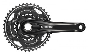 ANGRENAJ PEDALIER SHIMANO DEORE FC-M622 40X30X22T BRAT 175MM PT. 10 VIT. PE SPATE CONSTRUCTIE 2-PIECE FARA CG INCOMPATIBIL CHAINCASE INCL. BUTUC PEDALIER SHIMANO LOGO NEGRU AMBALAT IND.