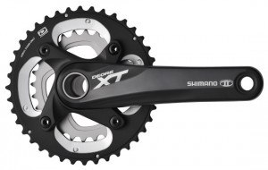 ANGRENAJ PEDALIER SHIMANO DEORE XT FC-M785-L 40X28T BRAT 175MM PT. 10 VIT. PE SPATE HOLLOWTECH 2 FARA BUTUC PEDALIER FARA CG NEGRU VRAC